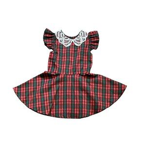 Holley + Sage Christmas Plaid Dress & Bloomers